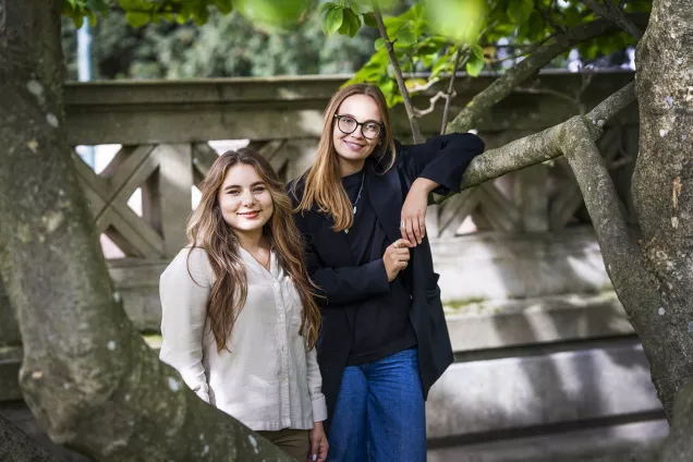 “We must all do our best to support human rights, regardless of the sector we work in, private or public, and use all the tools at our disposal,” says Iryna Tsunovska, on the left. Photo: Johan Persson. 