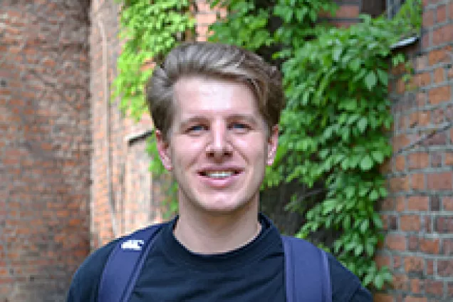 James Davies in front of the King's House