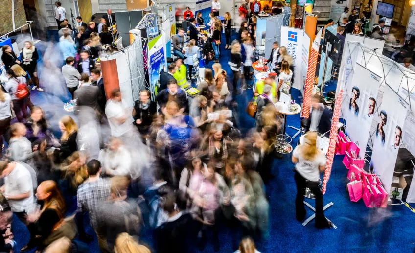 The EEE careers fair from above