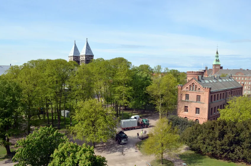 Lundagård seen from above